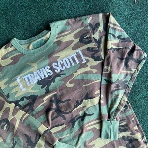 Travis Scott Diamond supply collab camo longsleeve